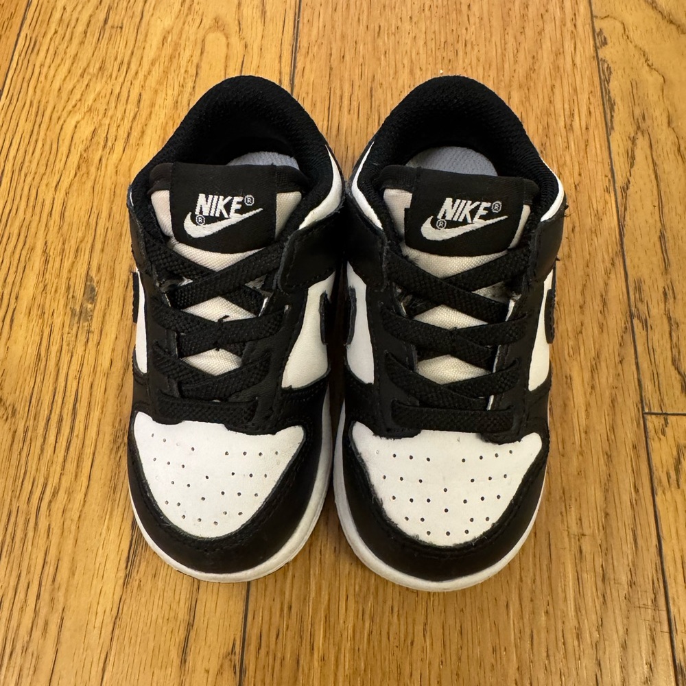 Nike Dunk Low "Black/White" Infant Kids' Shoe
